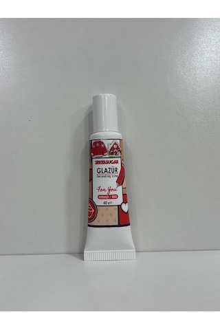Şeker&sugar Yılbaşı Kurabiye Ve Cupcake İçin Yenilebilir Kırmızı Glazür 40gr