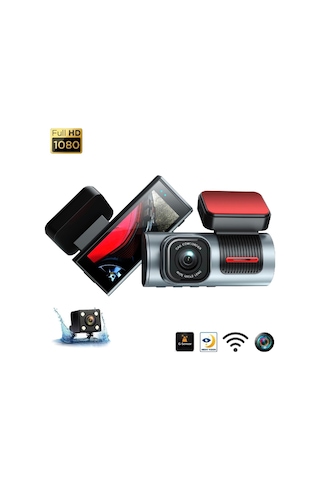 L-331 3" Dvr Araç İçi Kamerası Lcd Ekranlı Gece Görüşlü 2 Kameralı G-sensör Wi-fi 1080p Diğer