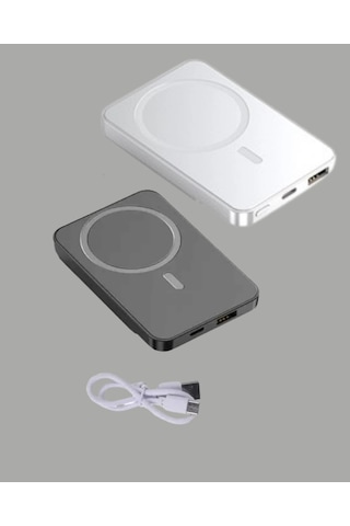 Manyetik Ve Hızlı Kablosuz Şarj Güç Bankası Powerbank Çok Renkli