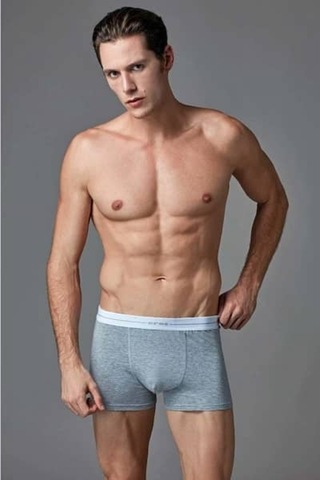 Eros Compact Ers 015 3 Lü Boxer Kutuda 3 Renk Gri Siyah Lacivert (445169823) Gri