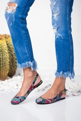 Fox Shoes Multi Kadın Babet B726105207 Multi Çok Renkli