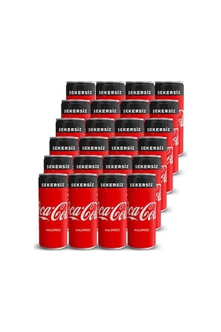 Coca Cola Şekersiz 200ml X 24 Adet
