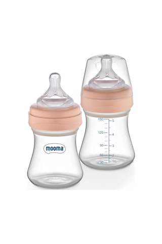 Mooma Biberon 150 Ml 0-6 Ay Yavaş Akış - Pembe