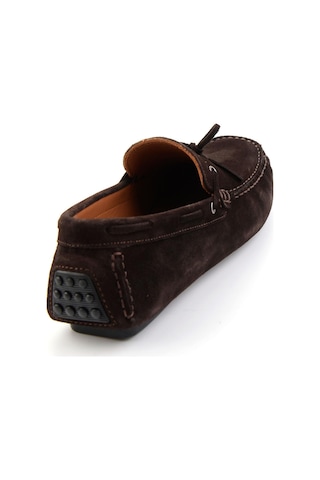 Bambi Kahve Hakiki Deri Erkek Loafer Ayakkabı E01547009902 Kahve