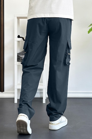 Edwoxmen Erkek İnce Baggy Kalıp Kargo Pantolon Füme Edw164-fume Füme