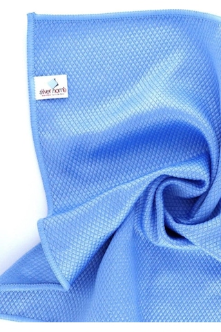 Silver Home Mikrofiber Baklava Desen Cam Temizlik Bezi Çok Renkli 5'li 40 x 40 CM