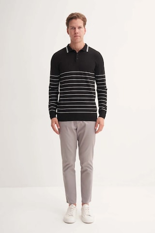 Cazador Siyah - Beyaz Erkek Kazak 33020 Siyah - Beyaz