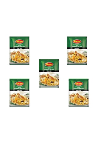 Yelpaze Shan Bombay Biryani Basmati Pilav Baharatı 5 x 30 G