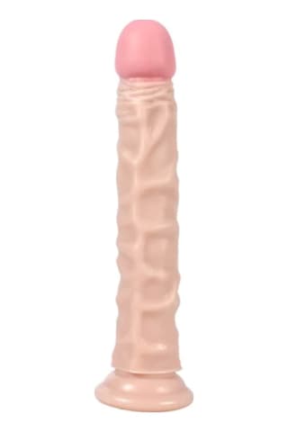 Hızlı Express Suction 24 Cm Testissiz Dildo Et Dokusu Süper Dev Realistik Penis