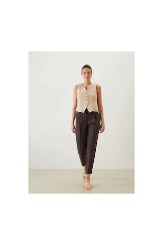 LC Waikiki Lcwaıkıkı Classic Kahverengi Loose Fit Cigarette Kadın Pantolon Dark Brown