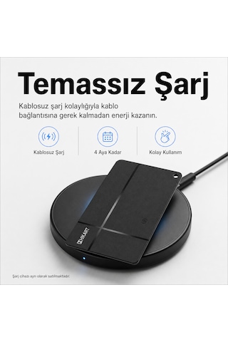 Hi Kart Apple Uyumlu iOS &android Takip Cihazı & Dijital Kartvizit Siyah Tekli Paket