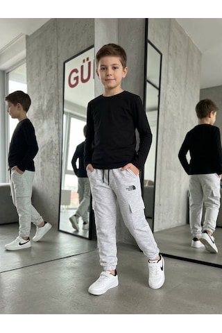 Güneş Kids Erkek Çocuk Eşofman Altı Gri