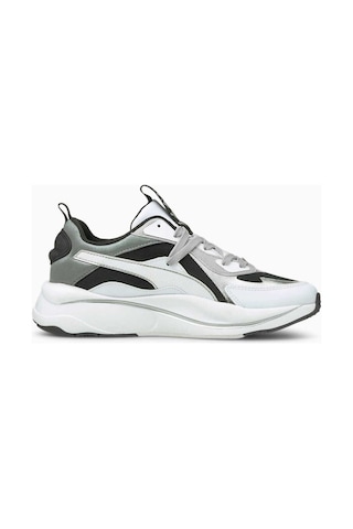 Puma Rs-curve Erkek Spor Ayakkabı Beyaz Silver Dar Kalıp Gümüş