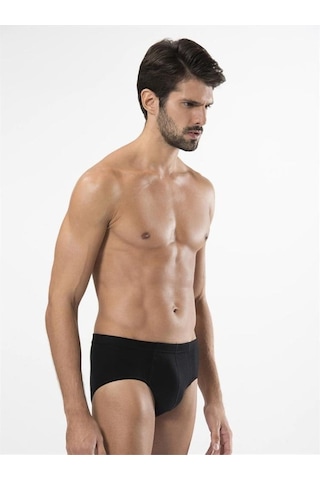 Türen 155 Ribana Kom Erkek Slip İkili Paket-sıyah Siyah