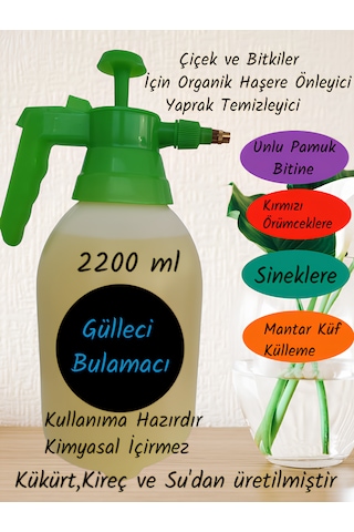 2200 Ml Gülleci Bulamacı Çiçekler Için Organik Haşere Kovucu Yaprak Temizleyici Unlu Pamuk Biti Sinek Ve Yaprak Biti, Kırmızı Örümcek, Manter,küf,külleme