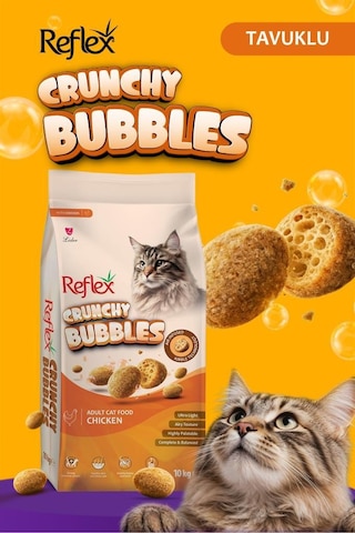 Reflex Crunchy Bubbles Tavuklu Yetıskın Kedı Maması 10 Kg