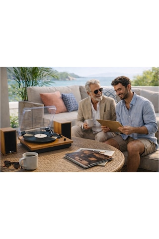 Fomix-209-sp 2 Harici Hoparlörlü Ve Bluetooth Özellikli, Pikap - Kahverengi