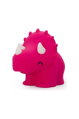 Dhink Silikon Gece Lambası Triceratops Pembe