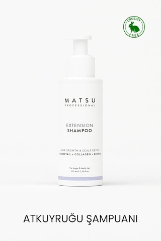 Matsu Professional Yavaş Uzayan Saçlar Için Saç Derisini Güçlendiren Extension Hızlı Uzama Saç Bakım Şampuanı 100 ML