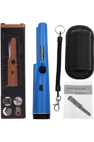 Dofolink El Tipi Metal Dedektörü Mavi - 360 Derece Yüksek Hassasiyetli Taşınabilir Metal Bulucu Pil Dahil Değil