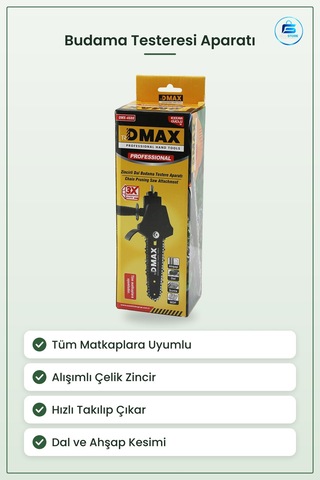 Budama Testeresi Zincirli Matkap Aparatı Tüm Matkaplara Uyumlu Da