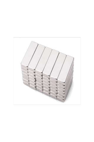 5 Adet - Köşeli Neodyum Mıknatıs, 20x6x3 Mm, Süper Güçlü Magnet, N35 Kalite
