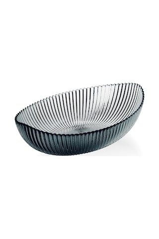 Lille - Derin Oval Cam Kase 20 Cm Füme