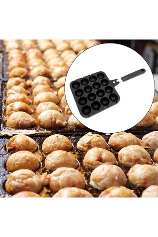 Homyl Takoyaki Ahtapot Topu Yapıcı Mutfak Restoranı Için 16 Delik