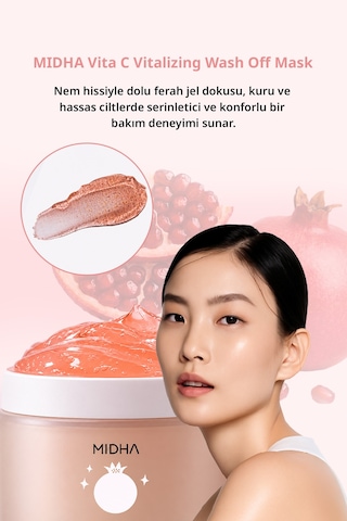 Midha Vita C Vitalizing Wash Off Mask 100 ML