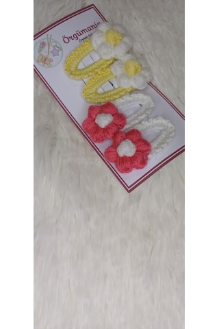 Amigurumi Toka - Çıtçıtlı Toka El Örgüsü 2 Çift 4 Adet