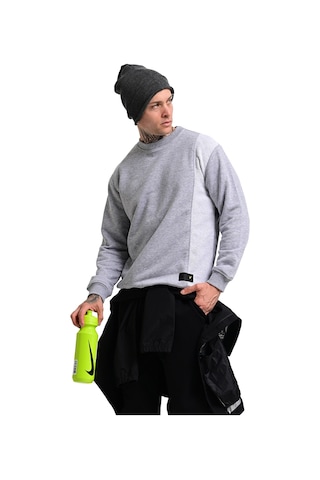 Sportive Alicante Erkek Gri Günlük Stil Sweatshirt 24ke003-grı Gri