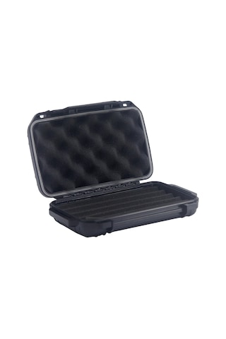 Quantum Seyahat Tipi 5 Taşıma Kordonlu Siyah Humidor Puro Kutusu