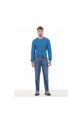 Kip Lacivert Denim Pamuk Karışımlı Pantolon Çok Renkli