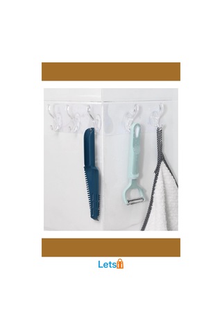 Kendinden Yapışkanlı 5 Kancalı Pratik Askı Çok Renkli