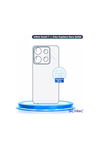 Schitec Infinix Smart 7 Uyumlu Arka Yüzey Hidrojel Koruyucu Film 31970770
