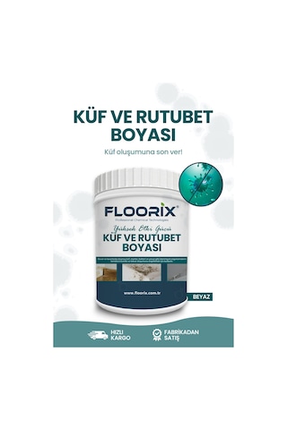 Floorix Küf ve Rutubet Solüsyon 1kg Beyaz - "Floorix Küf ve Rutubet Solüsyon 1kg"