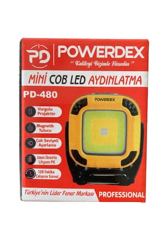 Powerdex Pd-480 Cob Led Manyetik Aydınlatma Mini Taşınabilir Şa