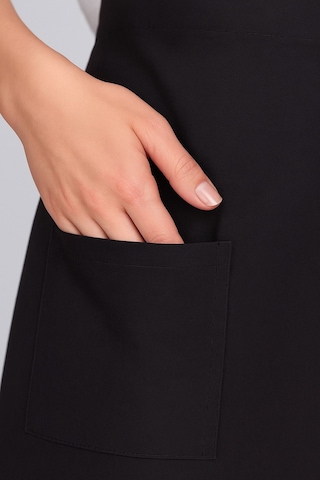 Kadın Belden Bağlamalı Barista Şef Mutfak Önlüğü 60x60 Cm Siyah