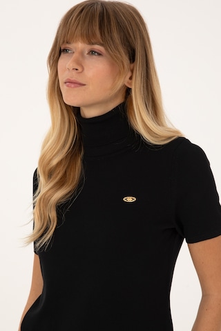 U.S. Polo Assn. Kadın Siyah Boğazlı Kazak 50314835-VR046