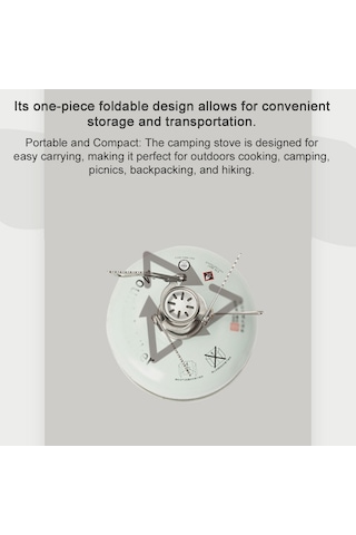 Mountainhiker-taşınabilir Kamp Sobası Sırt Çantasıyla Seyahat Gazları,y28626 Gri