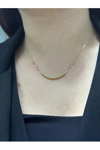 14 Ayar Altın Mini Toplu Hediyelik Kolye 949 Gold