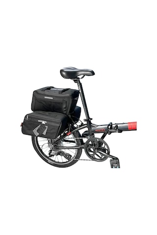 Procycle Katlanır Bisiklet Termal Çanta Heybe Seti 3lü Siyah Gri