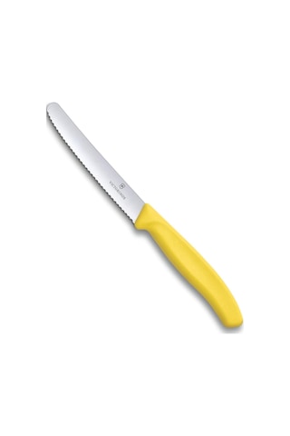 Victorinox 6.7836.L118 SwissClassic 11 CM Domates & Sosis Bıçağı Sarı