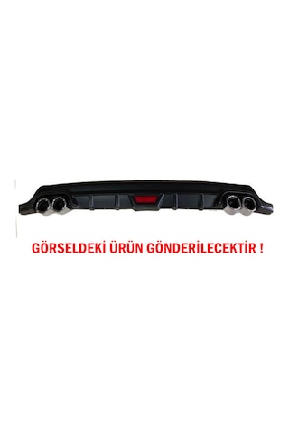 Hyundai Getz Difüzör Arka Tampon Eki 4 Egzoz Çıkışlı Siyah