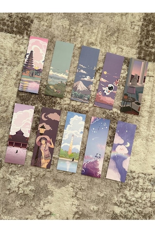 Kwaii Tasarım 10 Adet Kitap Ayraç Seti Pytkayrac133