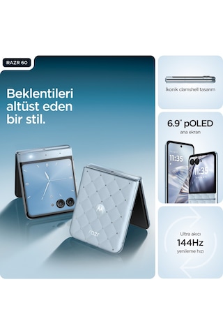 Motorola Razr 60 8 GB 256 GB (Distribütör Garantili) + Swarovski Kulaklık