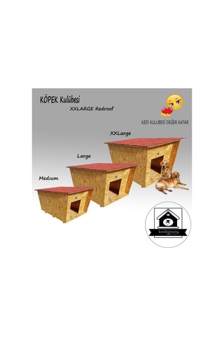 Köpek Kulübesi Redroof Xxl Dev Su Geçirmez