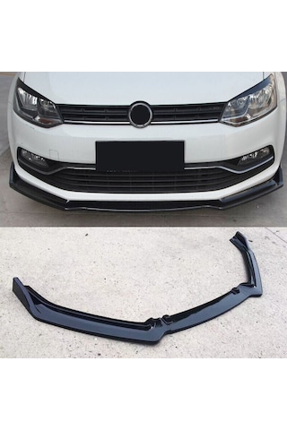 Volkswagen Polo 2009-2017 Uyumlu Yedek Parça Mk5 3 Parça Ön Lip