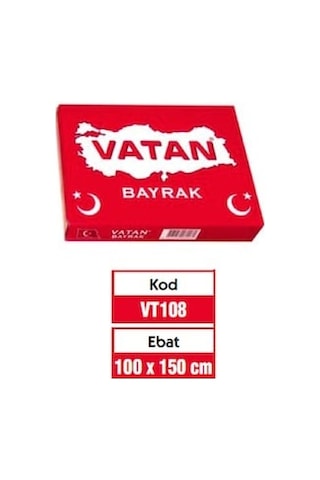 Vatan 100X150CM Türk Bayrağı