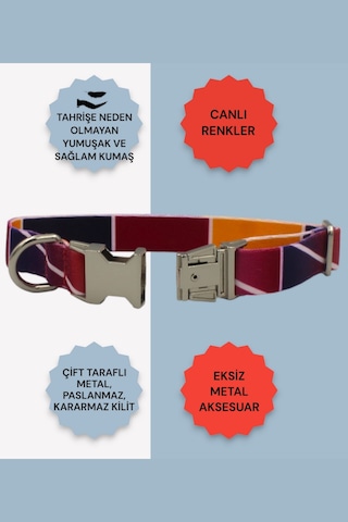Caramelos İsimli Köpek Tasması, Köpek Künyesi, Köpek İsimlik 08 Bordo